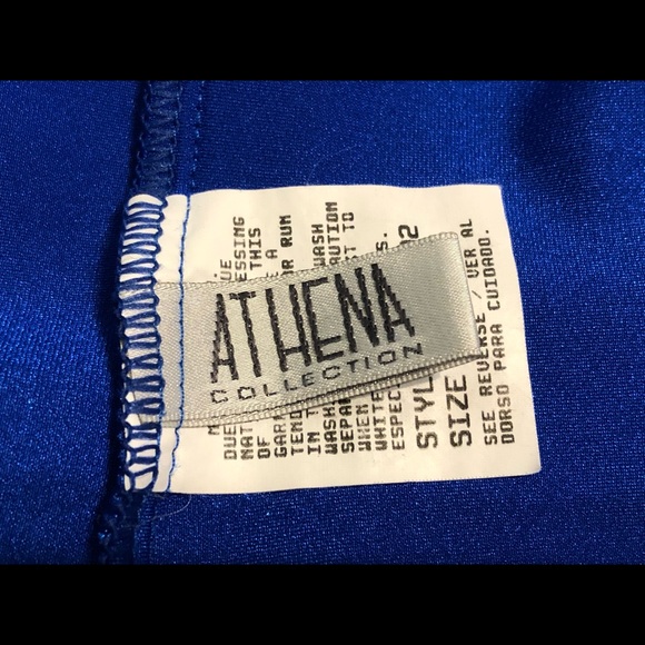 Athena Collection Dress Size S Royal Blue Stretchy Summer Colorful - Picture 9 of 10